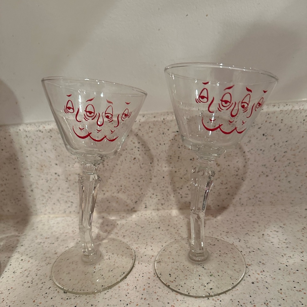 COPY - Mid Century tipsy bar glasses set of 2